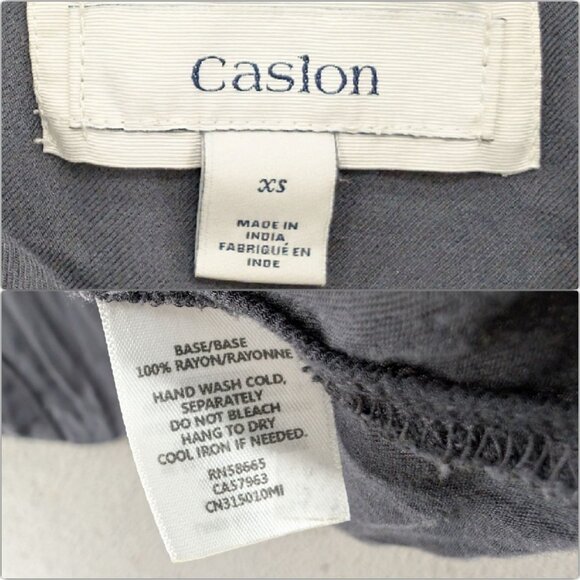 Caslon Utility Jacket Womens Dark Grey Full Zip Hooded Lightweight Pockets Sz XS - Picture 5 of 9